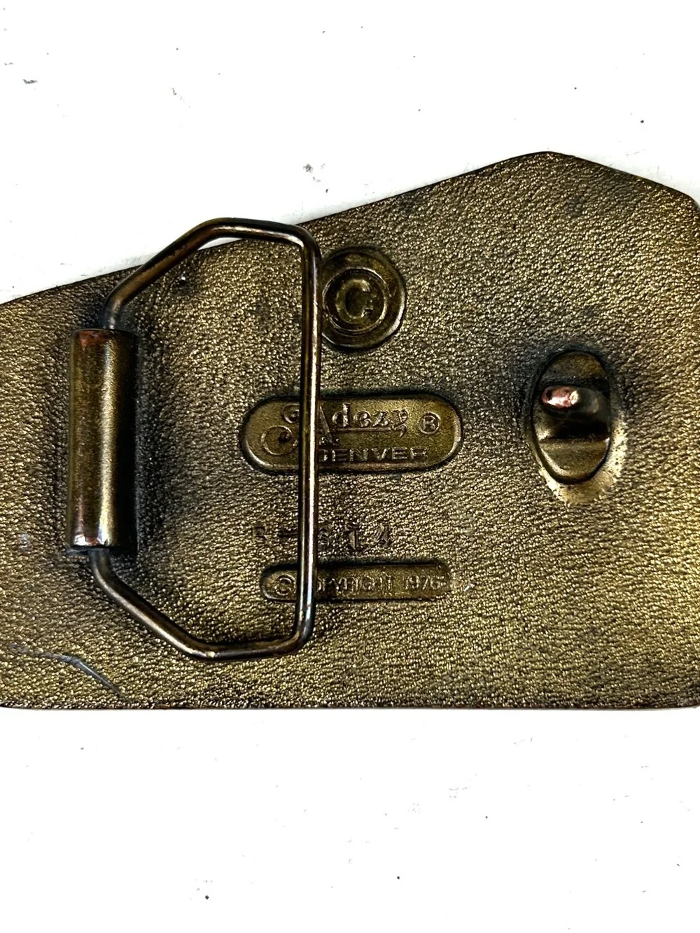 Adezy Colorado American Fire Fighters Engine Firefighter Vintage Belt Buckle
